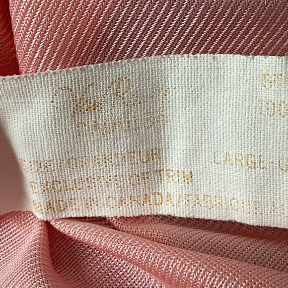 Van Raalte Vintage Women's Pink Long Semi Sheer Nightgown Slip Size Lingerie - Picture 6 of 7